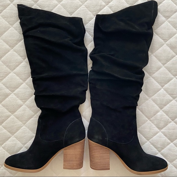 Nine West, Abee Pointed-Toe Knee-High Suede Boots - Picture 13 of 16